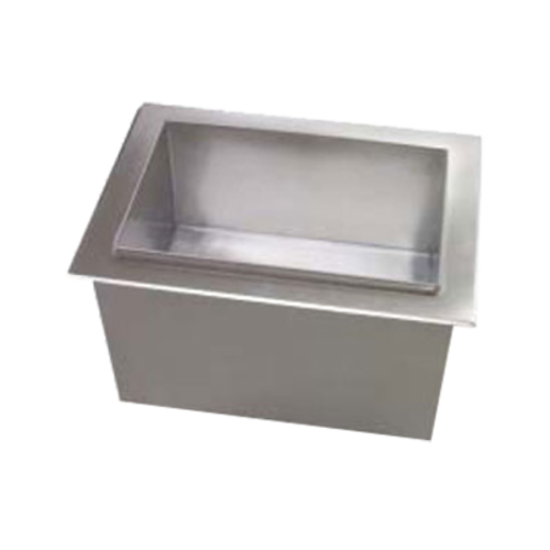 Multiplex 95-1100-8 60 Lbs. Stainless Steel Drop-In 1522 Ice Bin