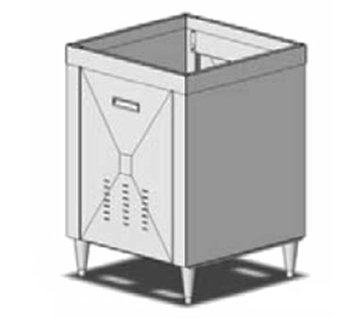 Multiplex 16-1321 25.1" W x 36.1" H x 25.1" D Stainless Steel Stand