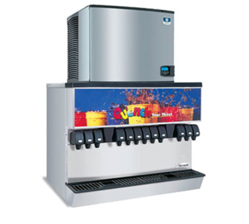 Multiplex 2705668 300 Lbs. Stainless Steel Countertop MDH-302 Ice & Beverage Dispenser - 120 Volts