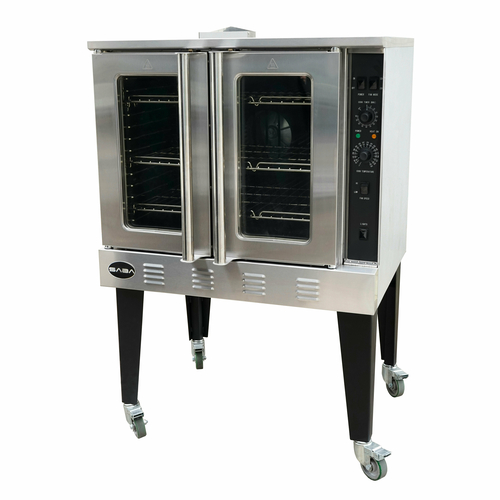 SABA GCO613P 38" W Natural Gas Stainless Steel Convection Oven - 54,000 BTU