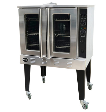 SABA GCO613P 38" W Natural Gas Stainless Steel Convection Oven - 54,000 BTU