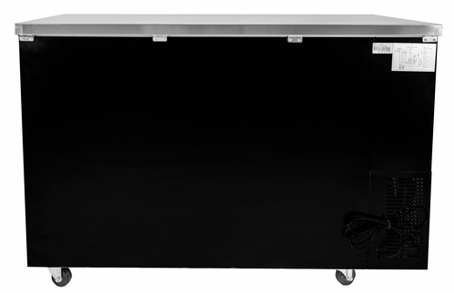 SABA SBB-24-60G 60.75" W Black Stainless Steel Glass Door Back Bar Cooler - 115 Volts