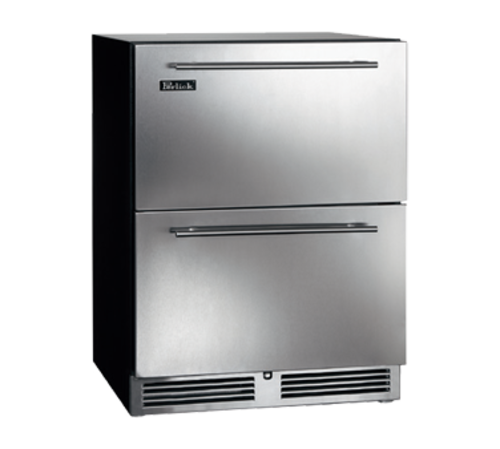 Perlick HB24FS-SD-STK 23.88" W Galvanized and Stainless Steel ADA Series Freezer - 115 Volts