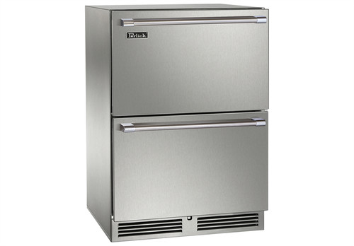 Perlick HB24FS-SD-STK 23.88" W Galvanized and Stainless Steel ADA Series Freezer - 115 Volts