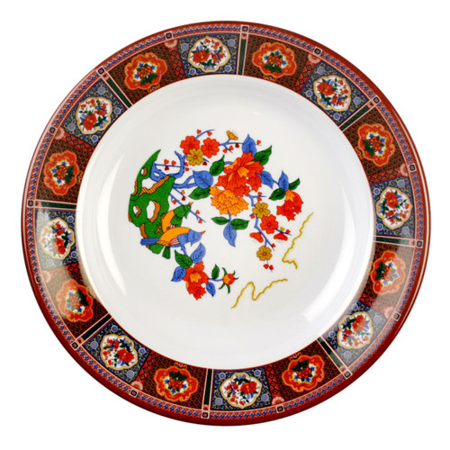 Thunder Group 1107TP 5 Oz. Melamine Peacock Soup Plate