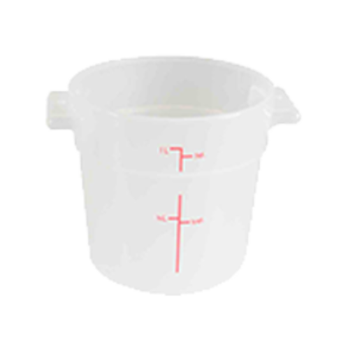 Thunder Group PLRFT301TL 1 Qt. Polypropylene Round Food Storage Container