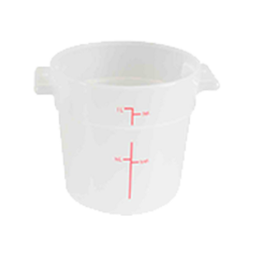Thunder Group PLRFT301TL 1 Qt. Polypropylene Round Food Storage Container