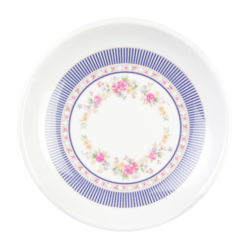 Thunder Group 1004AR 4 Oz. Melamine Rose Round Plate