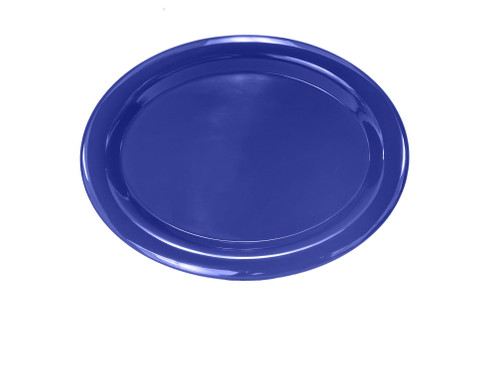 Thunder Group CR213BU 13.5" W x 10.5" D Purple Melamine Oval Platter