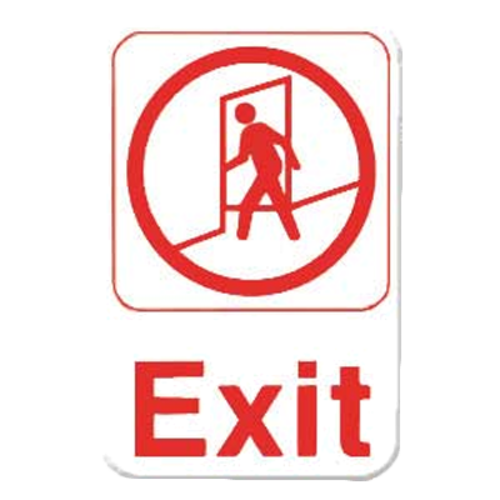 Thunder Group PLIS6907RD 6" x 9" Red Information Symbol Sign