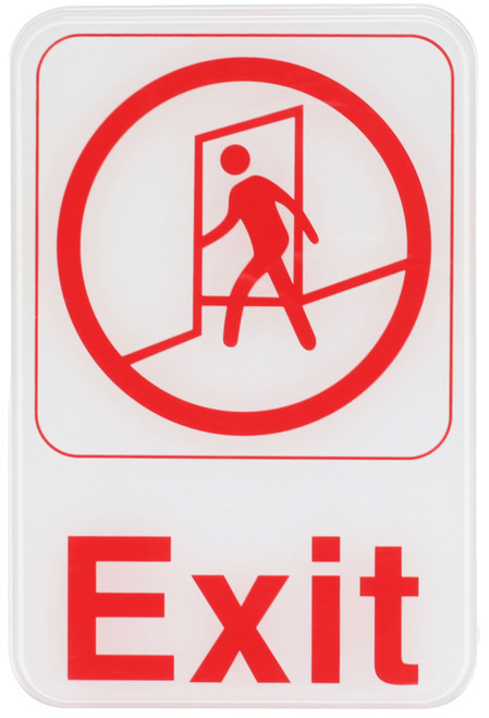 Thunder Group PLIS6907RD 6" x 9" Red Information Symbol Sign