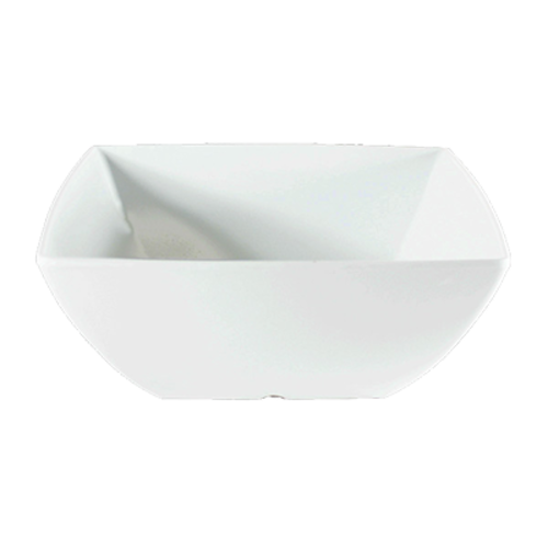 Thunder Group 69004WT 8 Oz. White Square Melamine Classic Bowl