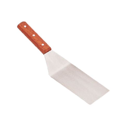 Thunder Group SLTWBT075 7.5" Stainless Steel Straight Blade Wood Handle Solid Turner