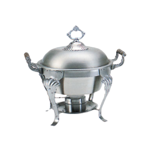 Thunder Group SLRCF8632 5 Qt. Stainless Steel Lift-Off Cover Round Deluxe Chafer