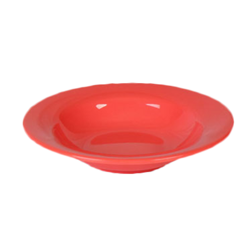 Thunder Group CR5077RD 8 Oz. Orange Melamine Wide Rim Salad Bowl
