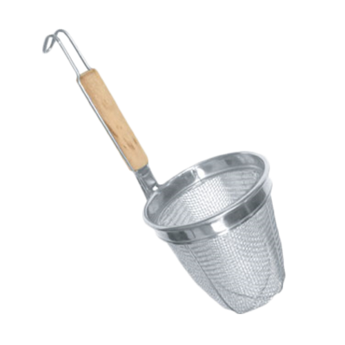 Thunder Group SLNS002 L Stainless Steel Round Mesh Bowl Skimmer