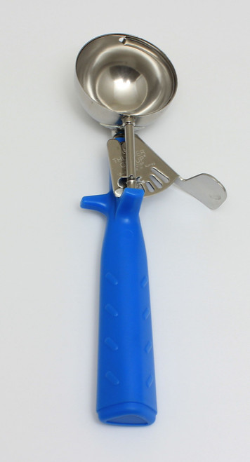 Thunder Group SLDS216P 2 Oz. #16 Blue Stainless Steel Plastic Handle Disher