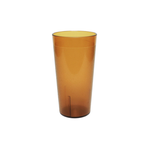 Thunder Group PLTHTB020A 20 Oz. Amber Plastic Textured Finish Tumbler