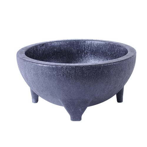 Thunder Group PLMJ056BK 56 Oz. Black Plastic Molcajete Salsa Bowl
