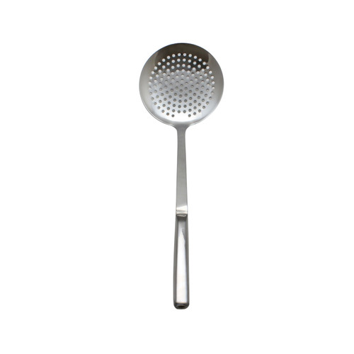 Thunder Group SLBF012 14" L Stainless Steel Round Perforated Bowl Skimmer