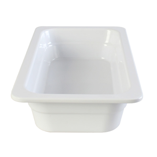 Thunder Group GN1132W 1/3 Size White Melamine Food Pan