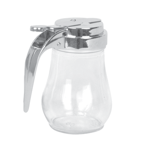 Thunder Group GLTWSY006 6 Oz. Glass Open Handle Syrup Dispenser