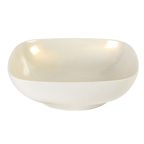 Thunder Group PS3111V 8 Oz. Beige Square Melamine Square Bowl
