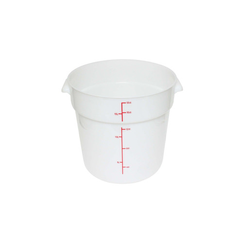 Thunder Group PLRFT318PP 18 Qt. White Round Polypropylene Food Storage Container
