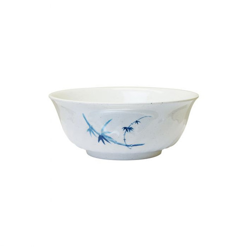 Thunder Group 5306BB 21 Oz. Melamine Blue Bamboo Swirl Bowl