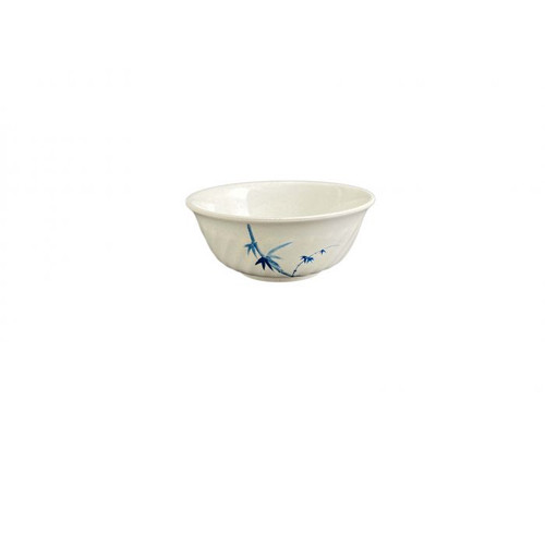 Thunder Group 5306BB 21 Oz. Melamine Blue Bamboo Swirl Bowl