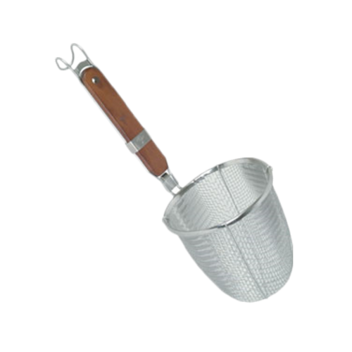 Thunder Group SLNS001 L Stainless Steel Round Mesh Bowl Skimmer