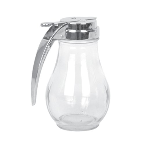 Thunder Group GLTWSY014 14 Oz. Glass Open Handle Syrup Dispenser
