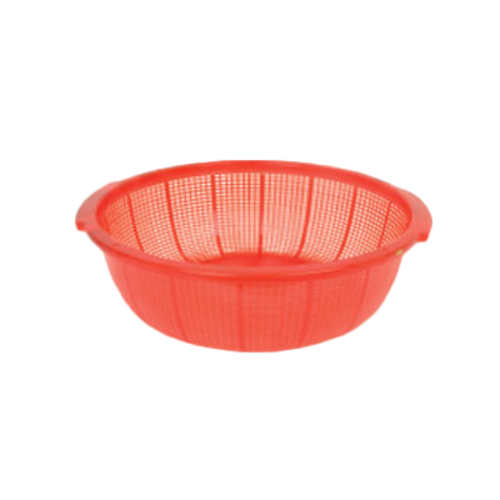 Thunder Group PLFP001 18.5" D Plastic Perforated Molded-In Handles Fish Basket