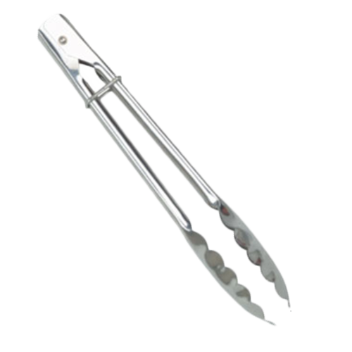 Thunder Group SLTHUT110 10" L Stainless Steel Utility Tongs