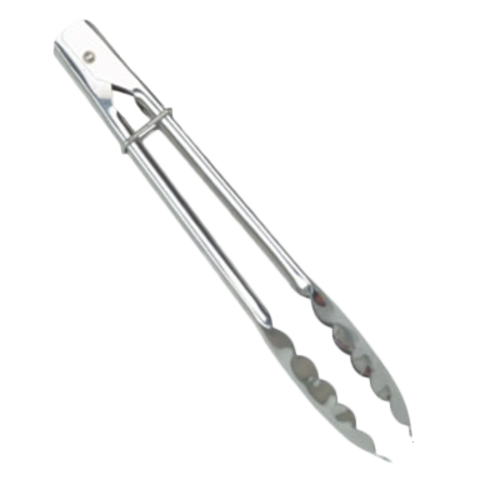 Thunder Group SLTHUT110 10" L Stainless Steel Utility Tongs