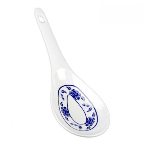 Thunder Group 7005B 1.5 Oz. Lotus Melamine with Hanging Hole Rice Ladle