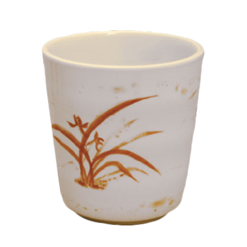 Thunder Group 9753GD 8 Oz. Gold Orchid Melamine Mug