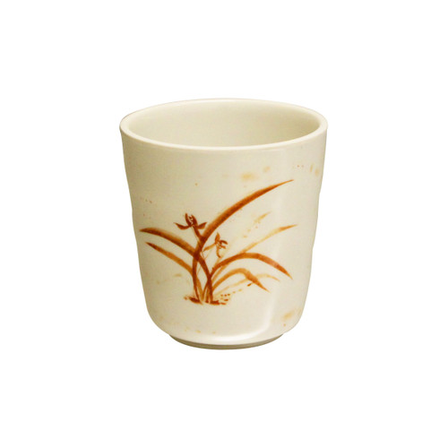 Thunder Group 9753GD 8 Oz. Gold Orchid Melamine Mug