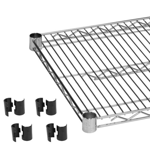 Thunder Group CMSV2136 36" W x 21" D Chrome Plated Wire Shelving