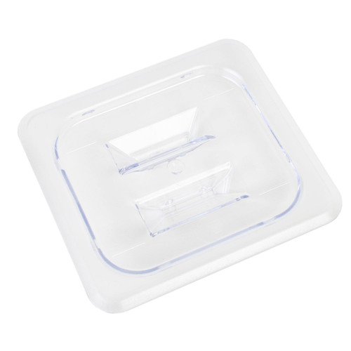 Thunder Group PLPA7160C 1/6 Size Clear Polycarbonate Solid Food Pan Cover