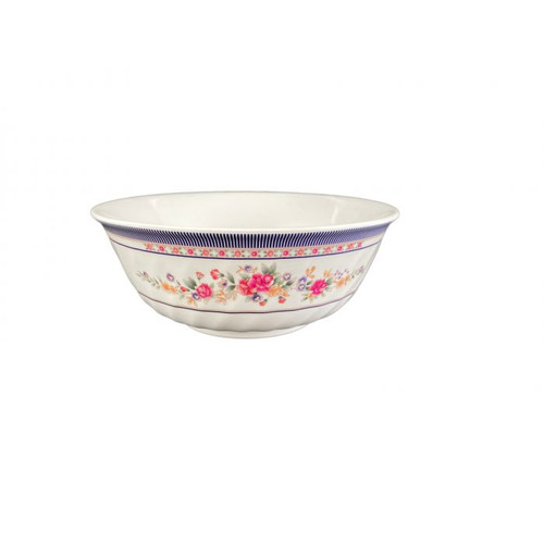 Thunder Group 5308AR 48 Oz. Melamine Rose Swirl Bowl