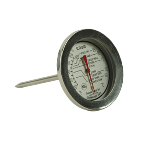 Thunder Group SLTH200 Stainless Steel Zoned Dial Display Meat Thermometer