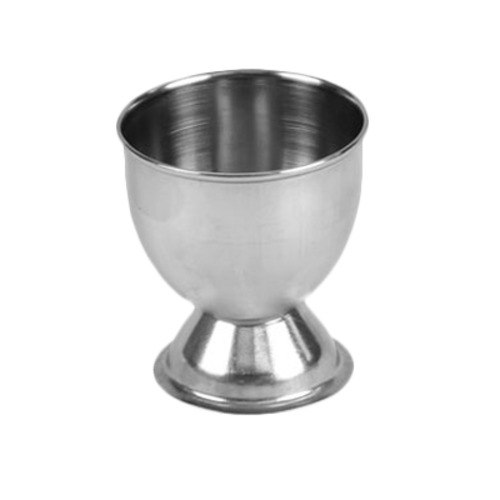 Thunder Group SLEC001 2" x 2.13" H Stainless Steel Mirror Finish Rolled Edge Egg Cup