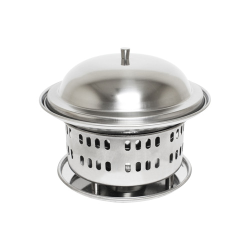 Thunder Group SLFM001 Stainless Steel Lift-Off Cover Round Wok Chafer