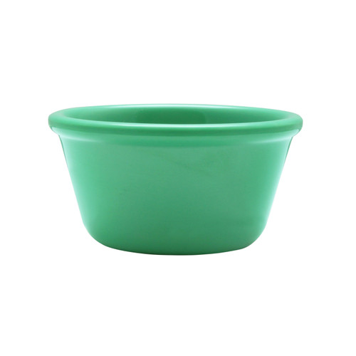 Thunder Group ML538GR1 4 Oz. Green Melamine Round Smooth Ramekin
