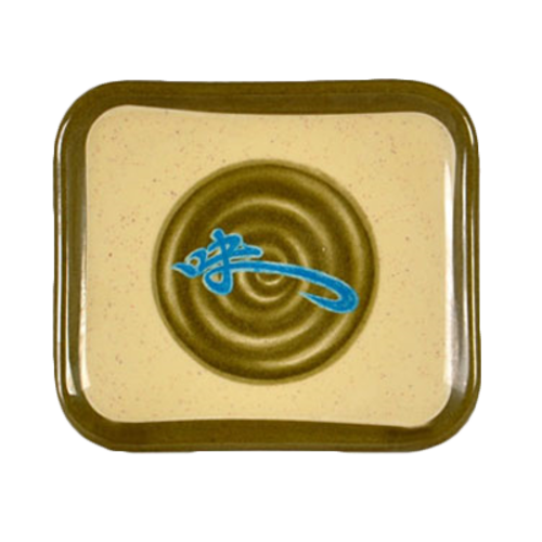 Thunder Group 1202J 5.5" W x 4.75" D Melamine Wei Plate