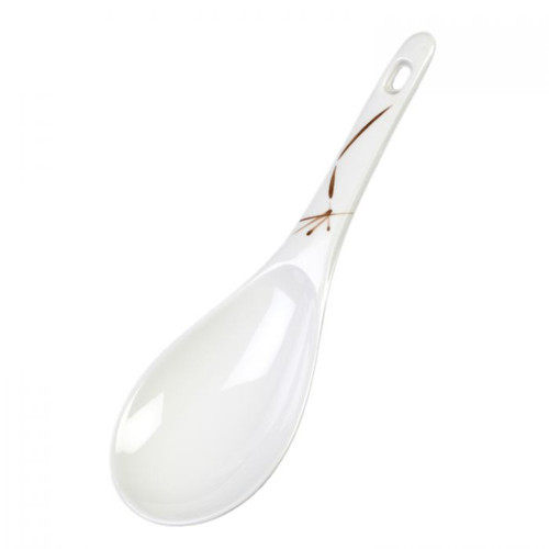 Thunder Group 7005BO 1.5 Oz. Bamboo Melamine with Hanging Hole Rice Ladle