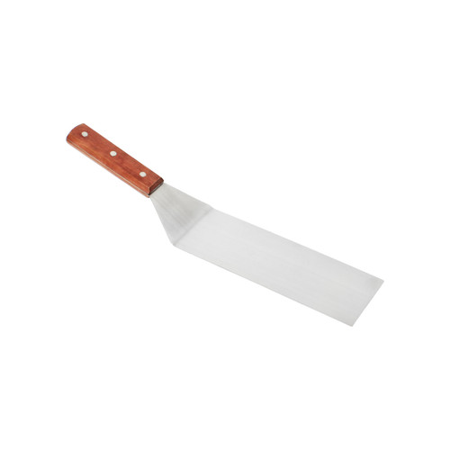 Thunder Group SLTWBT210 10" Stainless Steel Straight Blade Wood Handle Solid Turner