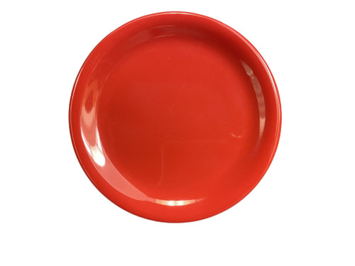 Thunder Group CR106PR 6.5" Dia. Pure Red Melamine Round Narrow Rim Plate