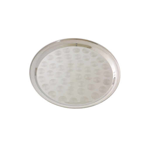 Thunder Group SLCT318 18" W Round Stainless Steel Serving Tray
